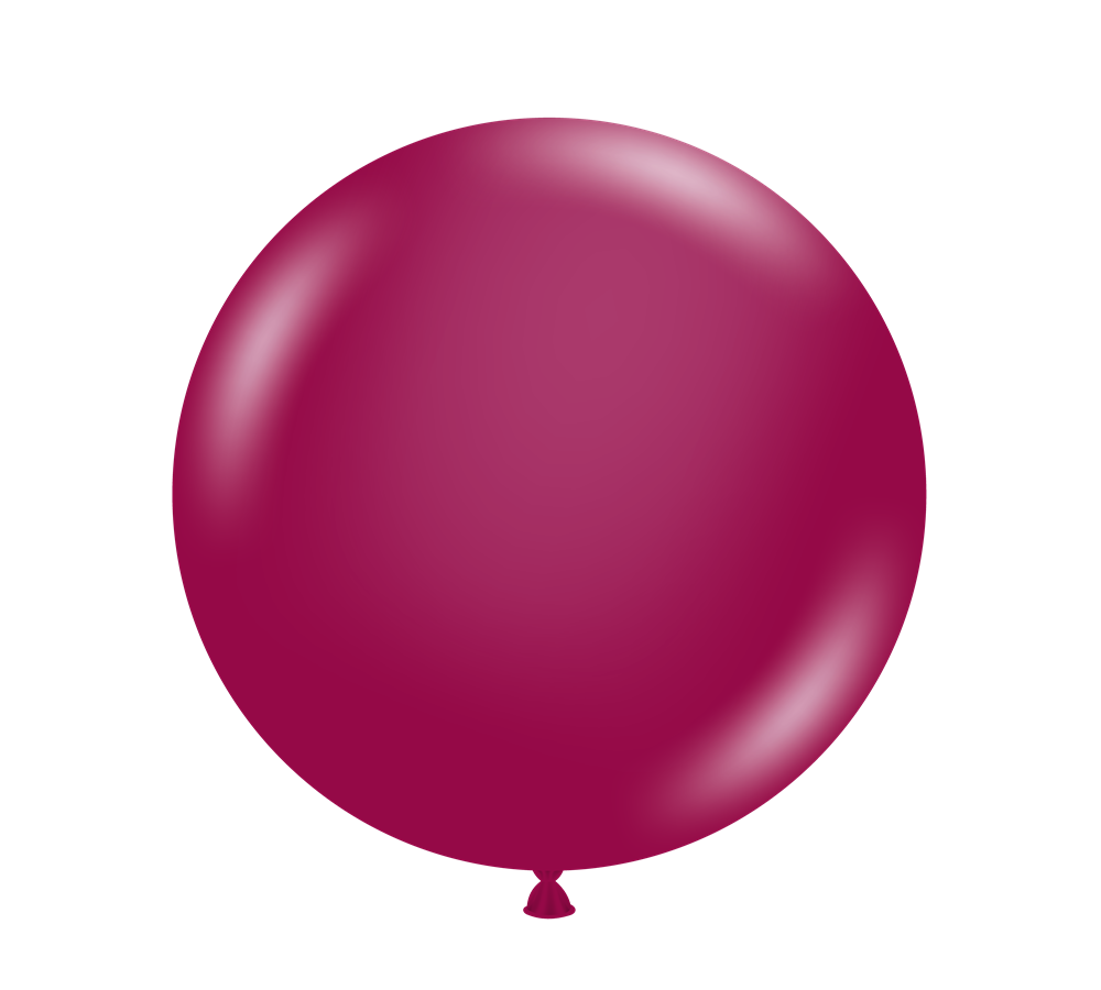 Tuftex Crystal Burgundy 24 inch Latex Balloons 1ct