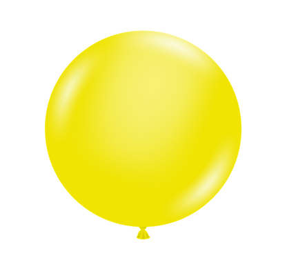 Tuftex Clear Yellow 24 inch Latex Balloons 1ct
