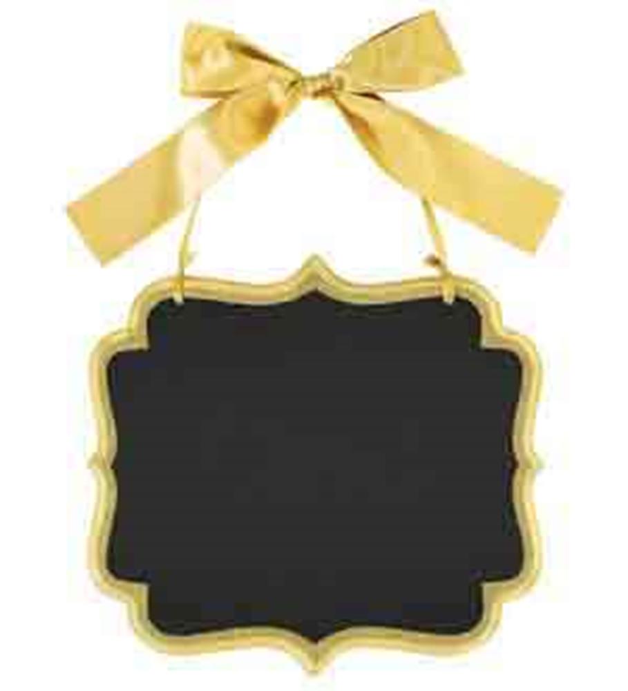Cartel de marquesina para bodas (L) dorado brillante