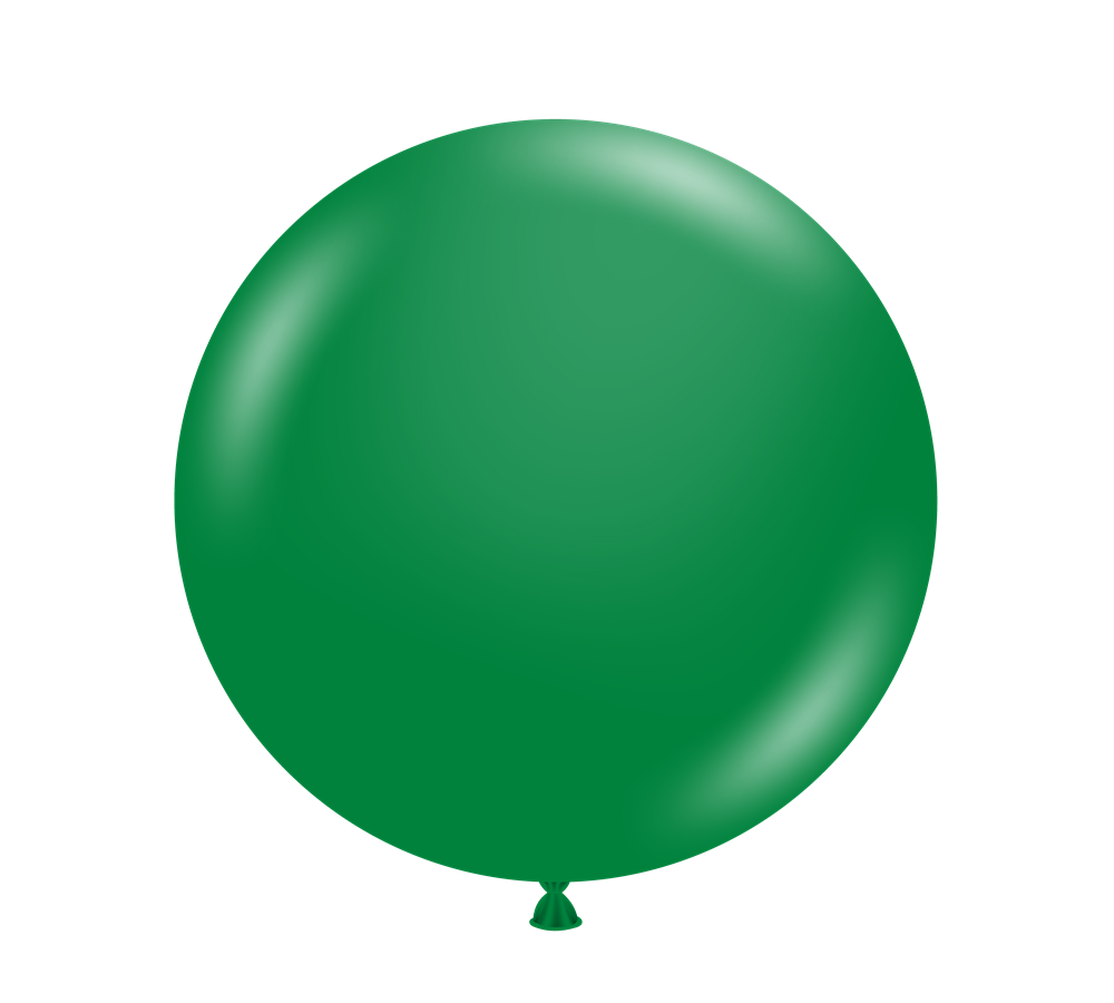Globos de látex verde esmeralda de cristal Tuftex de 24 pulgadas, 1 unidad