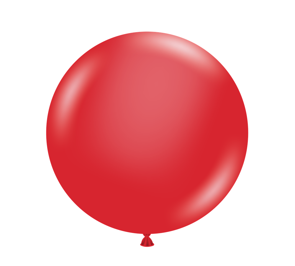Tuftex Crystal Red 24 inch Latex Balloons 1ct
