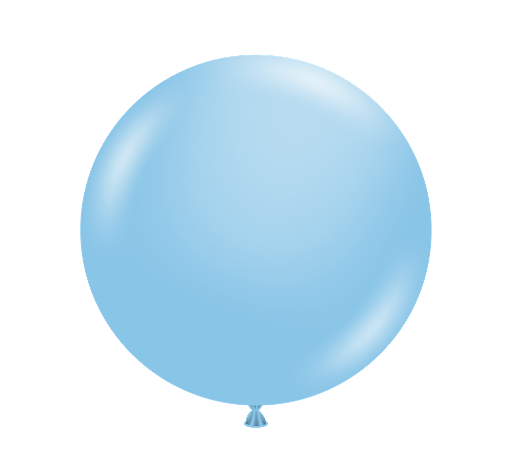 Tuftex Baby Blue 24 inch Latex Balloons 1ct