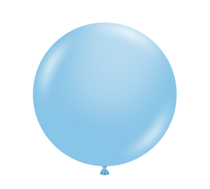 Tuftex Baby Blue 24 inch Latex Balloons 1ct