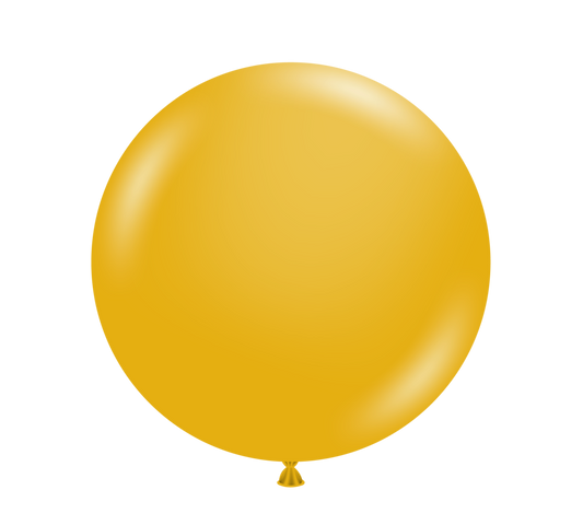 Tuftex Mustard 24 inch Latex Balloons 1ct