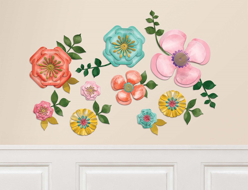 Bright Flowers Wall Deco