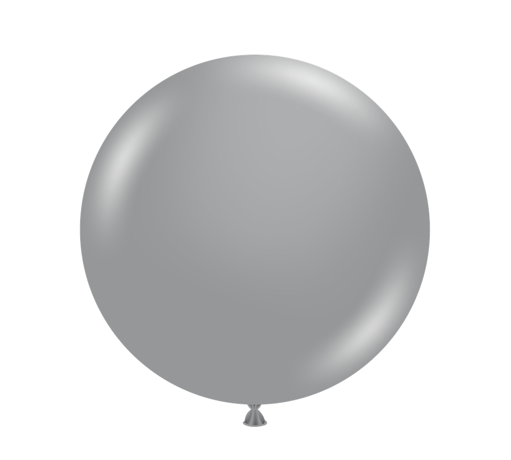Tuftex Metallic Silver 24 inch Latex Balloons 1ct