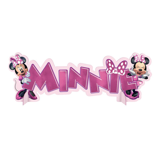 Disney Minnie Mouse Forever Hot Stamped Table Decoration 1ct