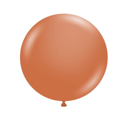 Tuftex Burnt Orange 24 inch Latex Balloons 1ct
