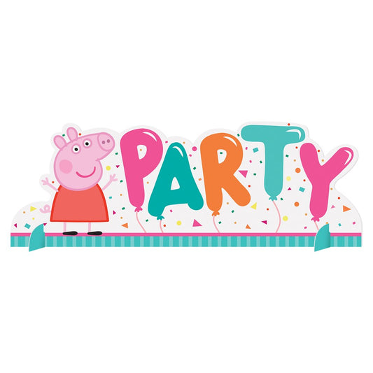 Decoración de mesa de fiesta de confeti de Peppa Pig