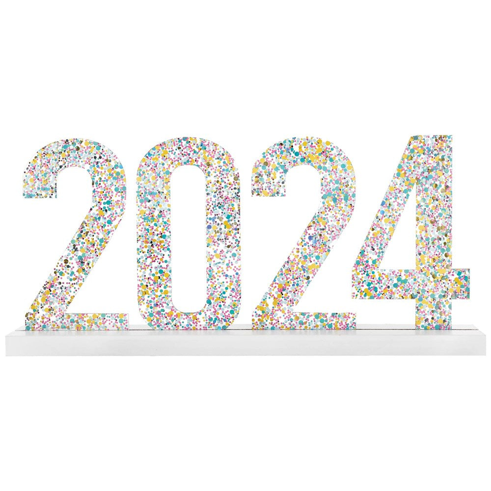 2024 Happy New Years Acrylic Standing Sign