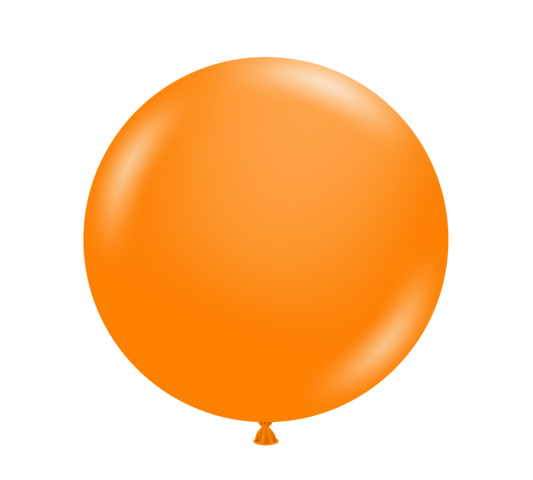 Tuftex Crystal Tangerine 24 inch Latex Balloons 1ct