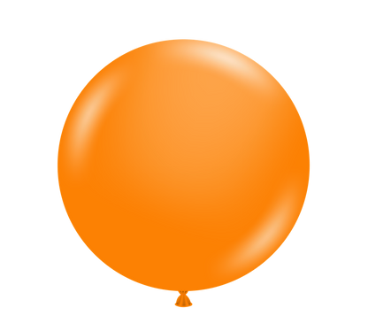 Tuftex Crystal Tangerine 24 inch Latex Balloons 1ct
