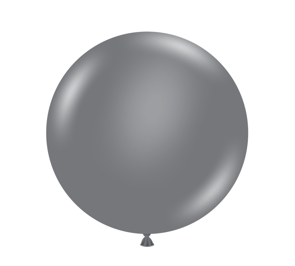 Tuftex Gray Smoke 24 inch Latex Balloons 1ct