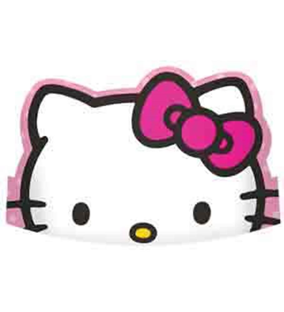 Tiara de papel arcoíris de Hello Kitty