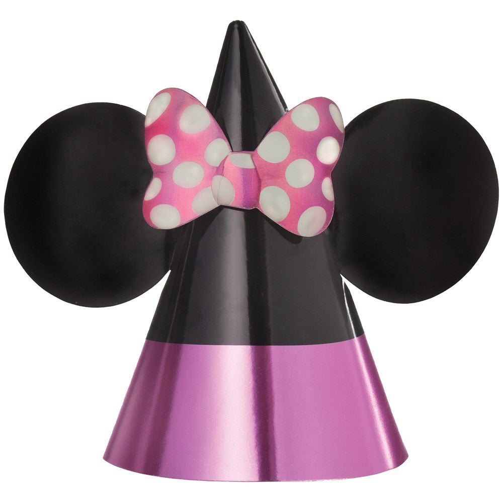 Disney Minnie Mouse Forever Papel Cono Sombreros 8ct