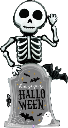 Betallic Special Delivery Skeleton 67inch Packaged Foil Balloon