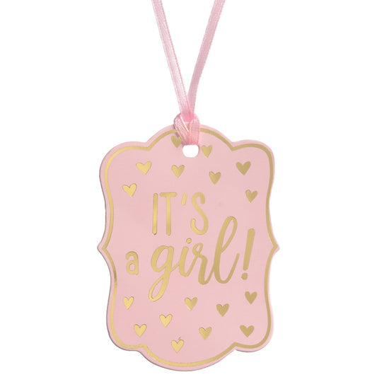 Baby Shower Gift Tags Pink 25ct