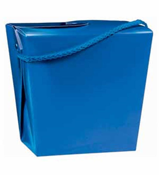 Caja de cuarto de galón azul real