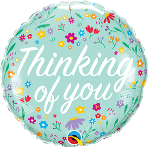 Qualatex 18 Inch Toy Petite Floral Foil Balloon 1ct