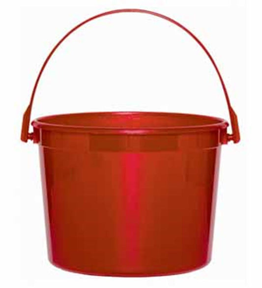 Red Bucket Plastic 6.5 Diax4.5 H