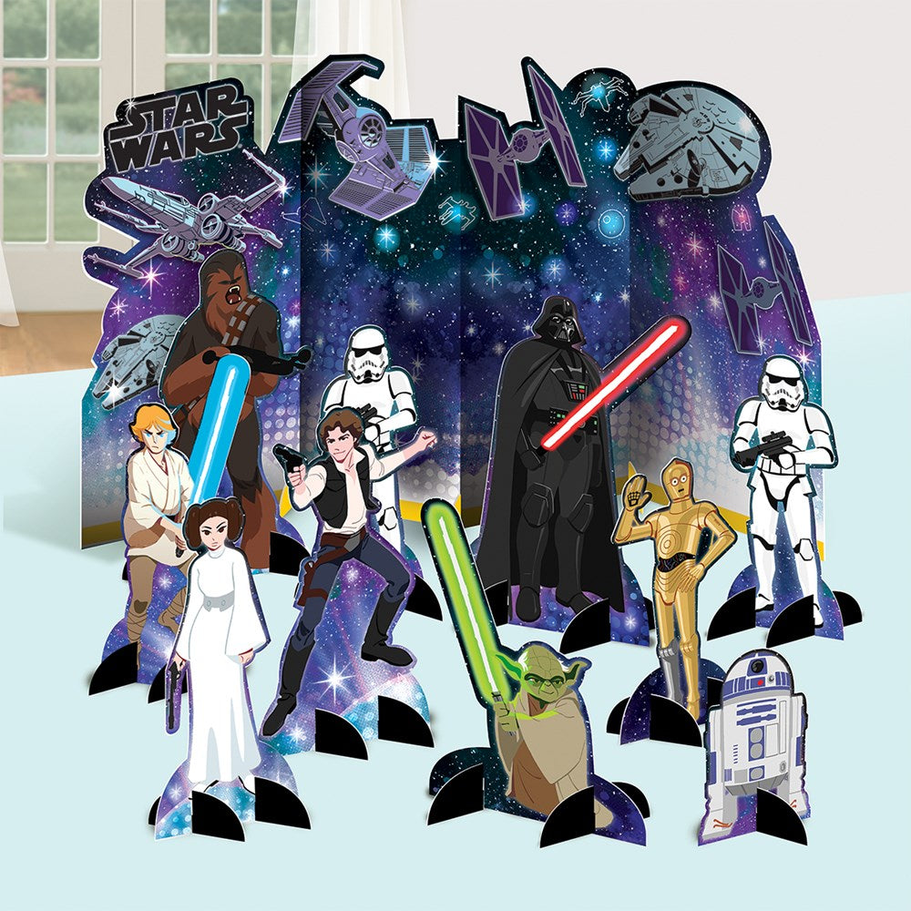 Decoración de mesa de la galaxia de las aventuras de Star Wars