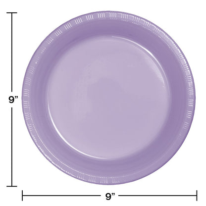 Luscious Lavender 9in Plastic Plate 20ct