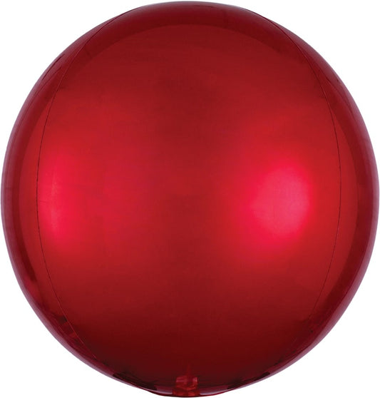 Anagram Red Orbz 16 inch Foil Balloon 1ct
