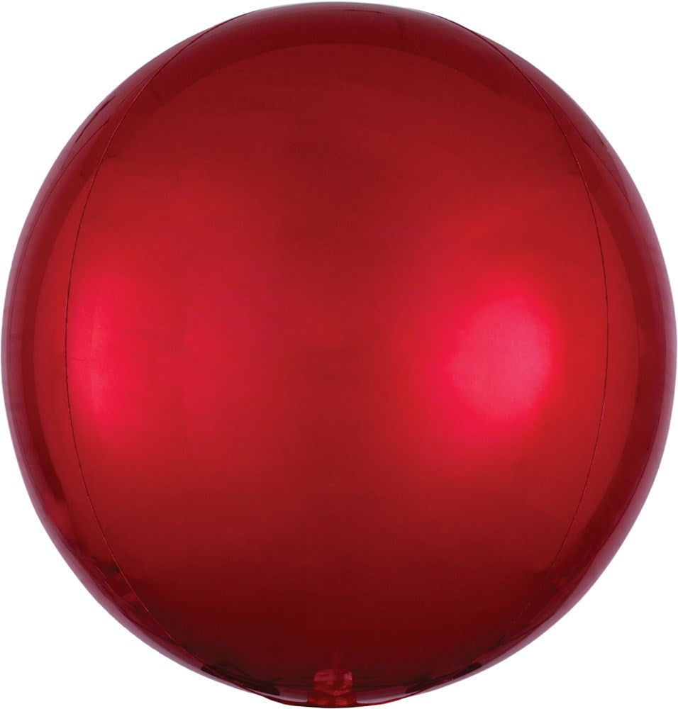 Anagram Red Orbz 16 inch Foil Balloon 1ct