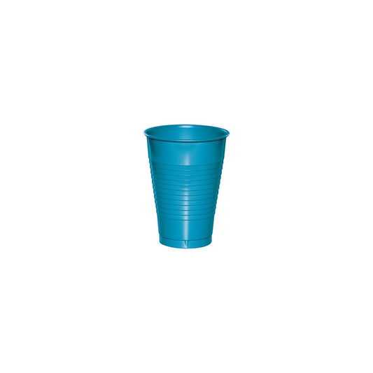 Turquoise 12oz Plastic Cup 20ct