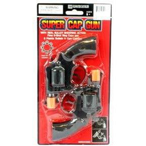 2Pc Cap Gun Black Color - Toy World Inc
