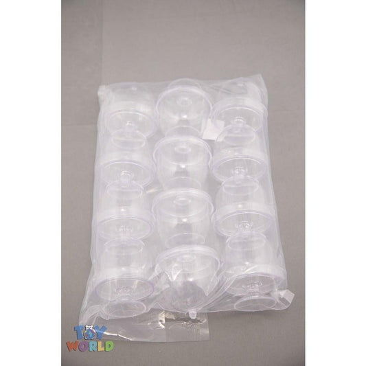 3.75H x 2.75inD Cake Holder 1dz/Pack - Clear - Toy World Inc