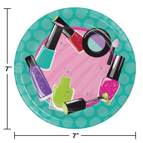 Sparkle Spa Party Plate (S) 8ct