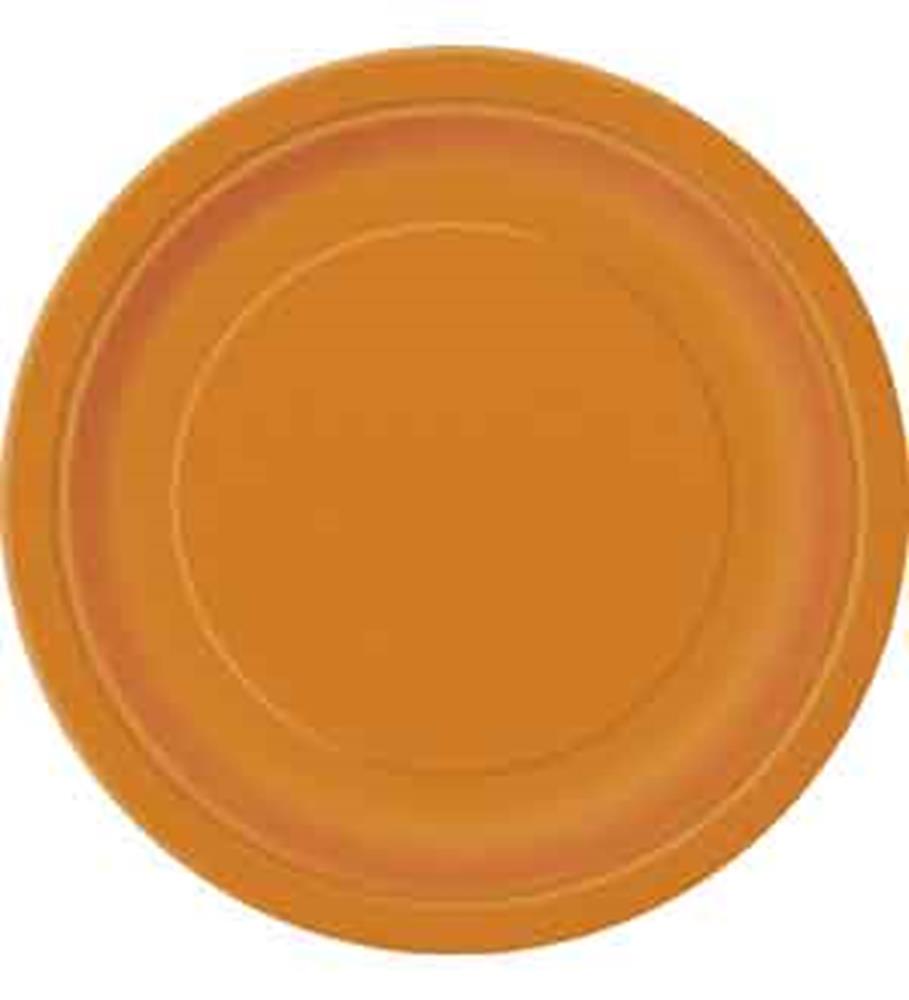 Pumpkin Oragne Plate (S) 20ct