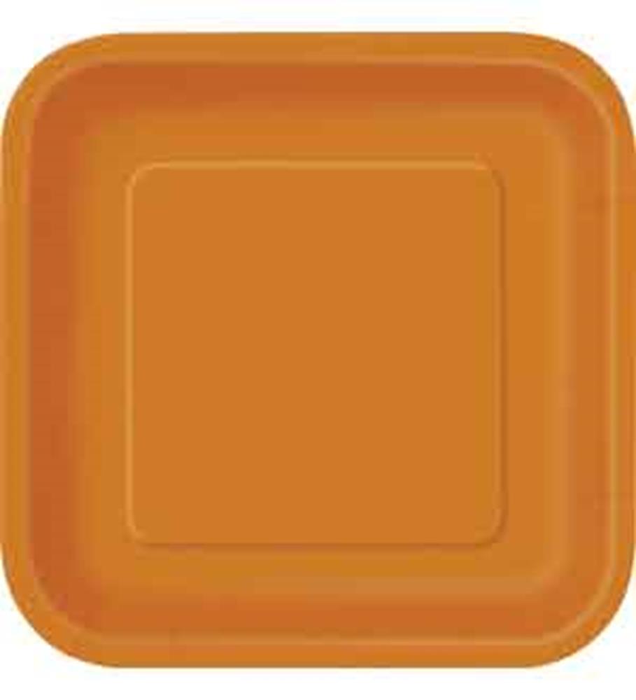 Orange Plate (L) Square 14ct