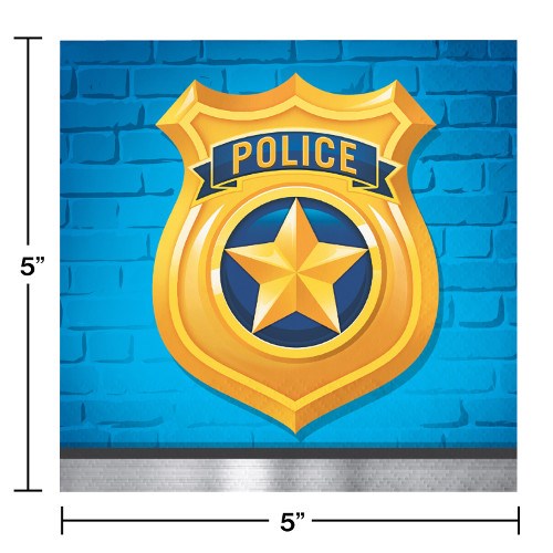 Police Party Napkin (S) 16ct