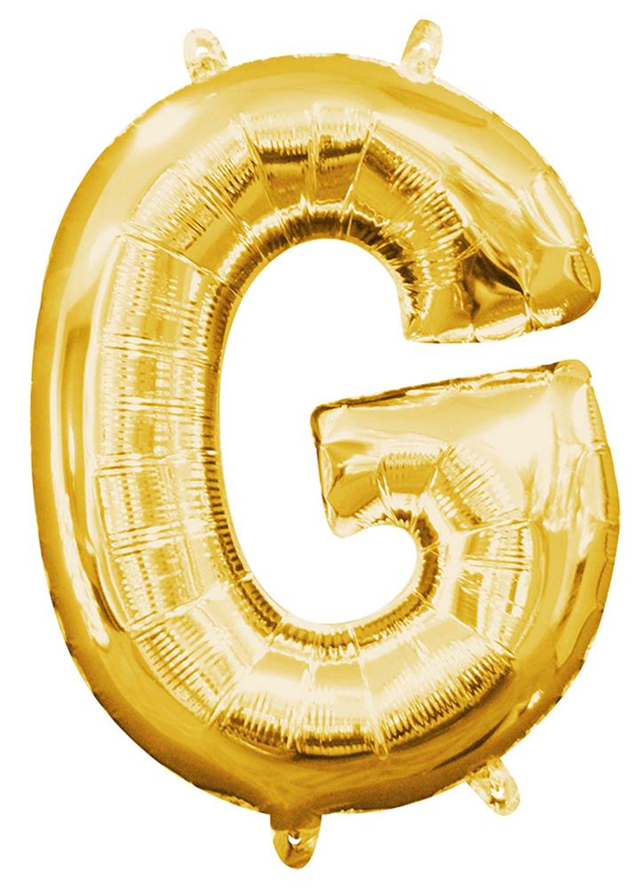 Balloon Letter 14in G - Gold