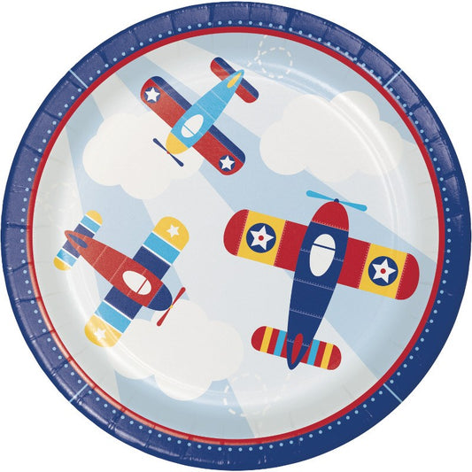 Lil Flyer Airplane Plate (XL) 8ct