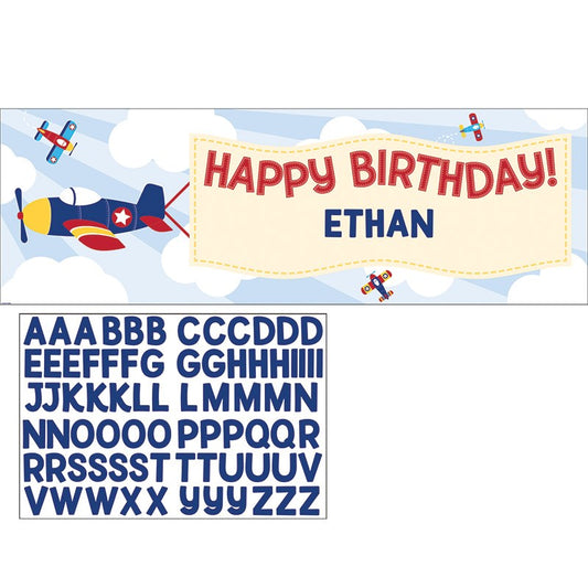 Lil Flyer Airplane Giant Party Banner