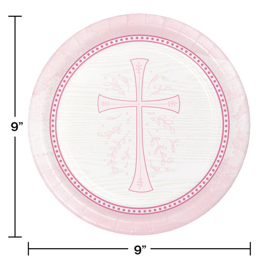 Divinity Pink 9in Plate 8ct