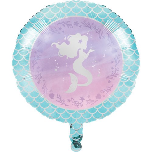 Mermaid Shine Metallicallic Balloon 18in