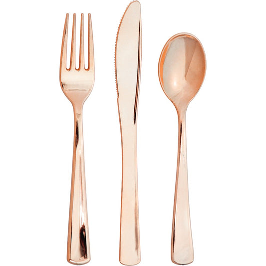 Rose Gold Asst Cutlery 24ct