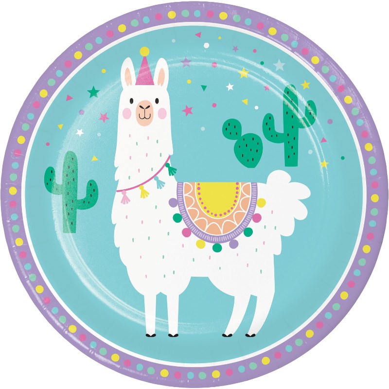 Llama Party Plate (XL) 8ct