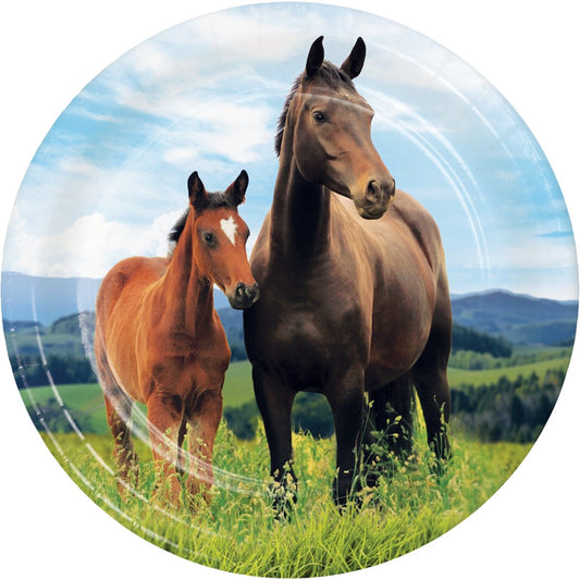 Horse And Pony Plate (L) 8ct