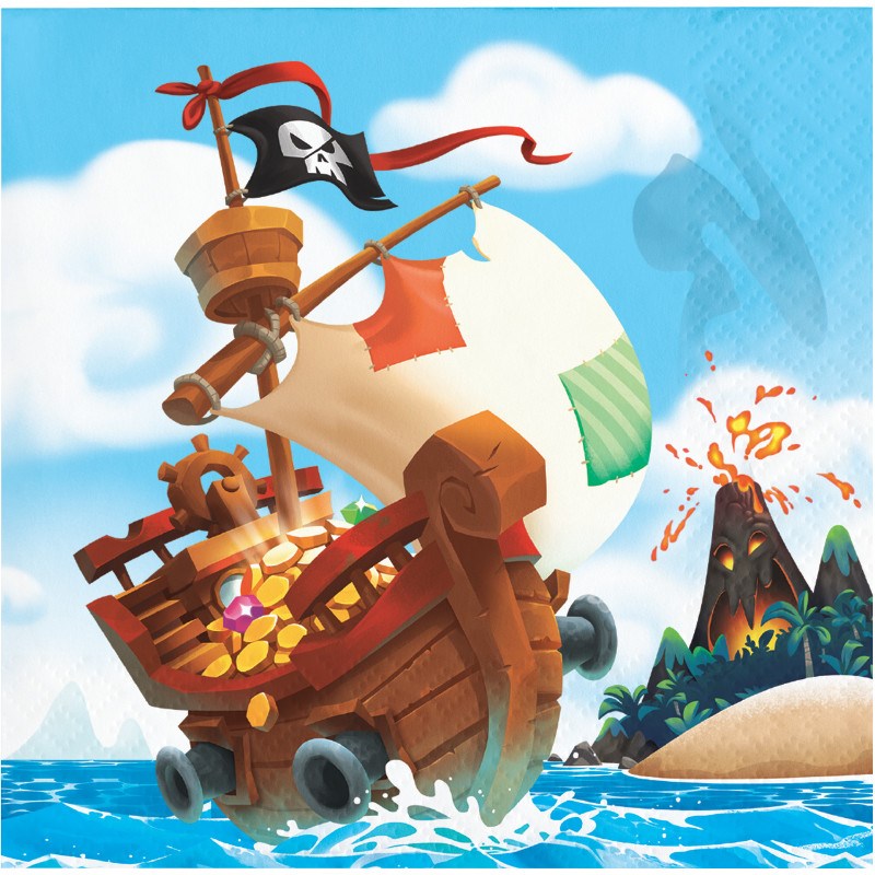 Pirate Treasure Napkin (S) 16ct