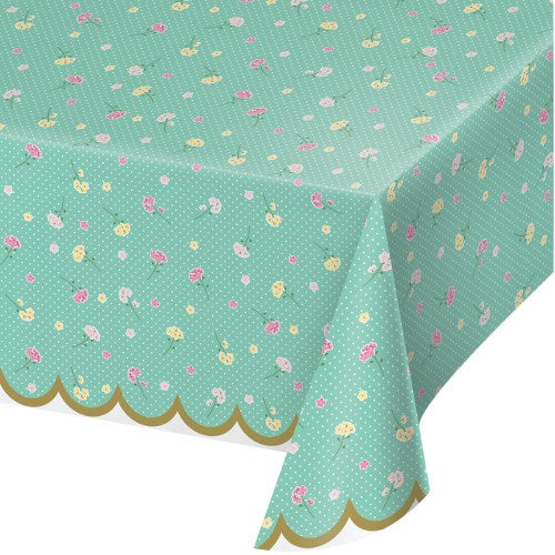 Floral Tea Party Tablecover 54x102