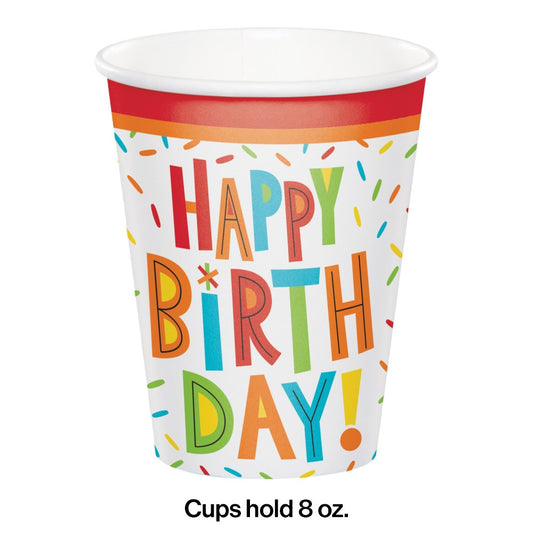 Birthday Fun Paper Cup 8ct