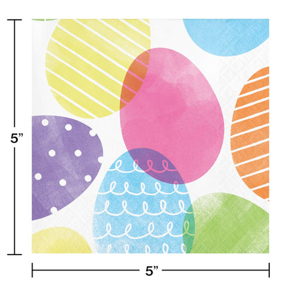 Dyed Easter Eggs Beverage Napkin 16ct