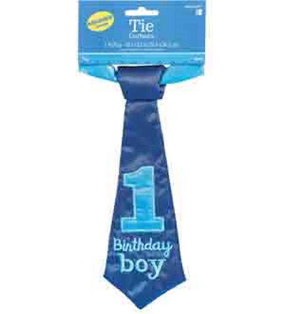 Glitter 1st Birthday Boy Tie