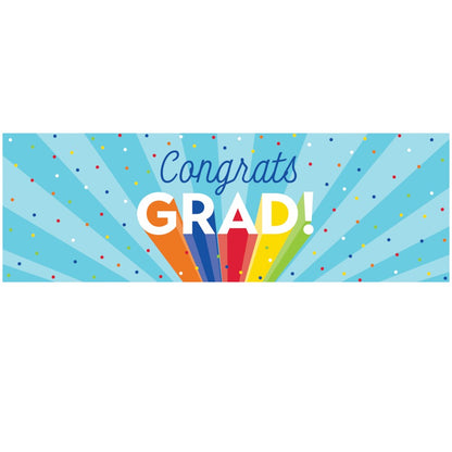 Rainbow Grad Giant Party Banner 1ct
