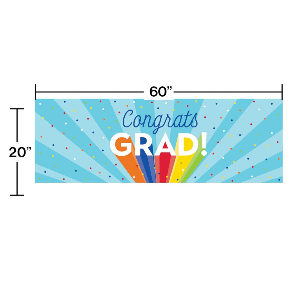 Rainbow Grad Giant Party Banner 1ct